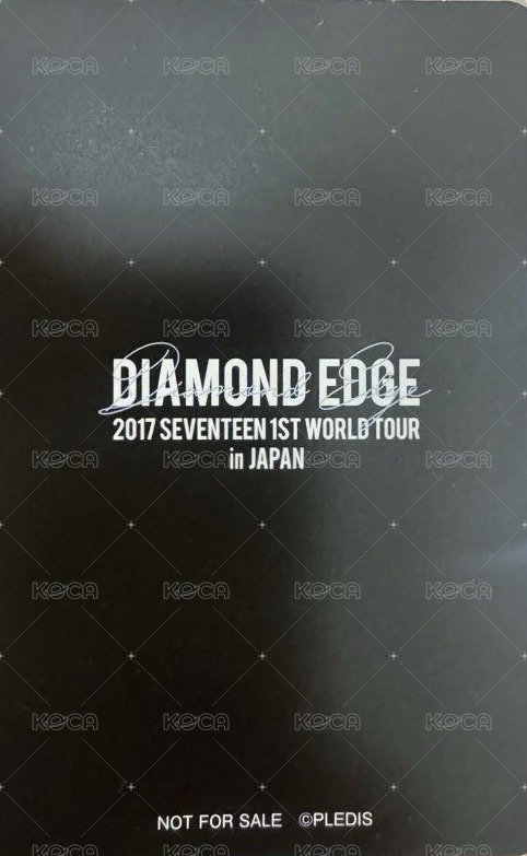 DIAMOND EDGE 演唱會 DVD / CD 卡  背面