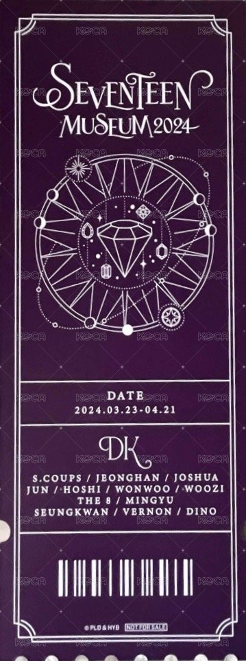 24‘博物館 入場卡 / 場限卡 1st Block  背面