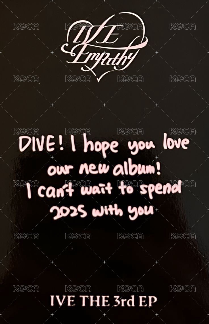 IVE EMPATHY 專輯卡 美網 背面