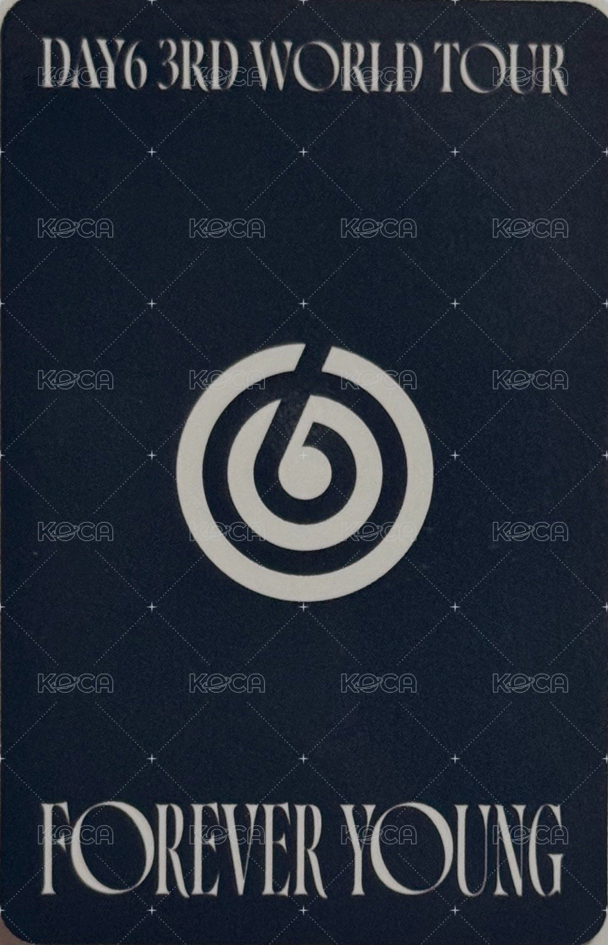 3rd世巡安可場 Day1 入場卡 / 場限卡  背面