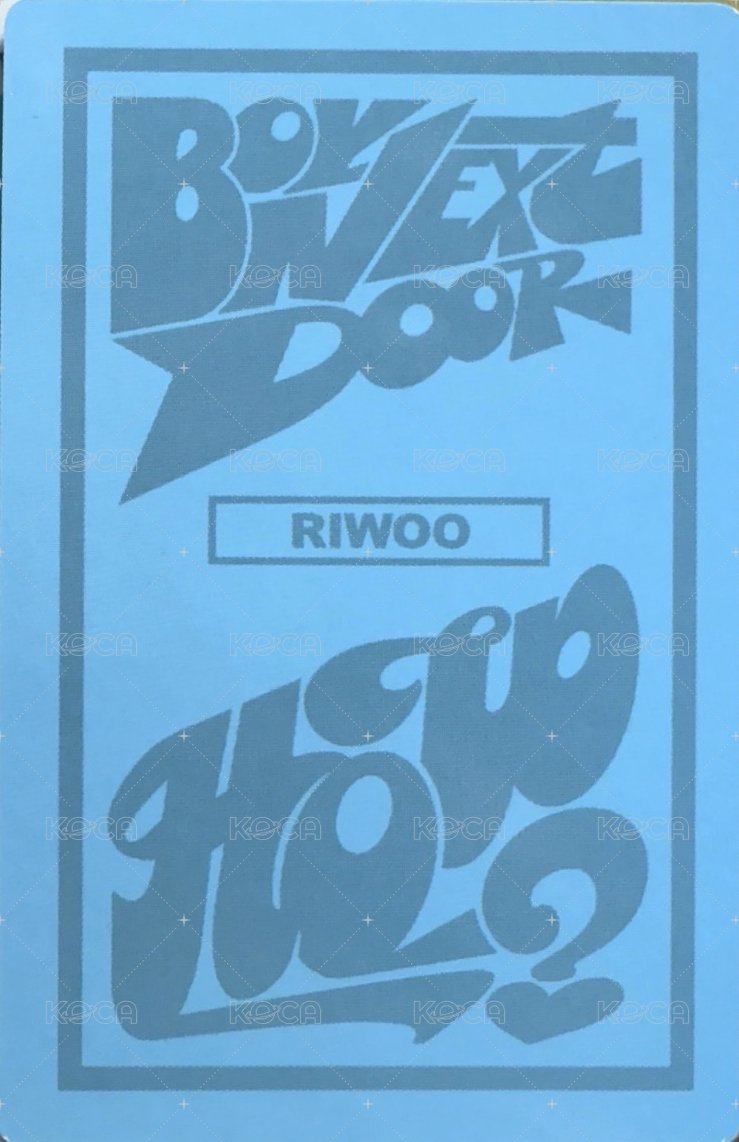 HOW? 專輯卡 電子專 2 背面