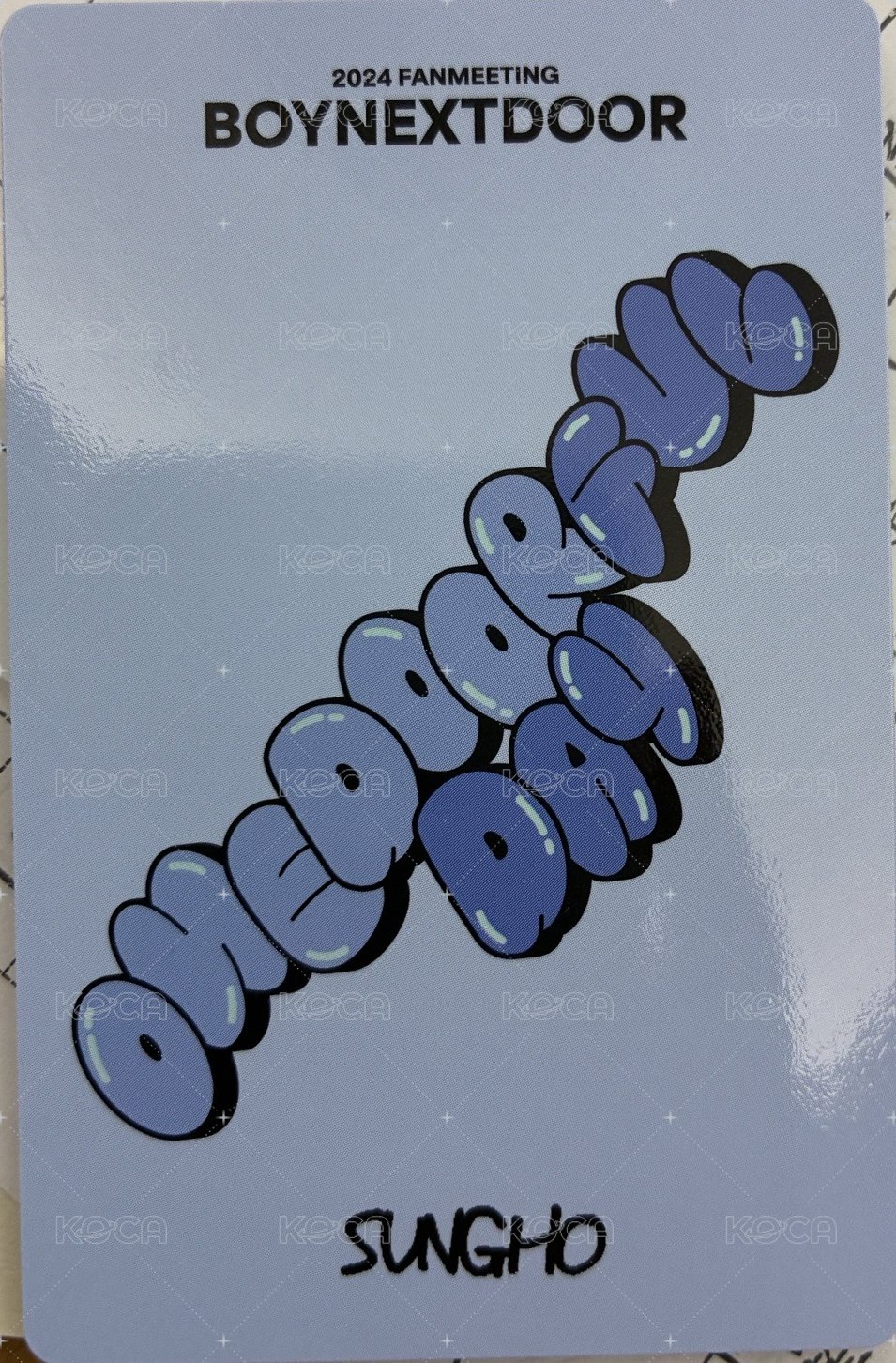 24fm wvs 周邊卡 1手燈卡 背面