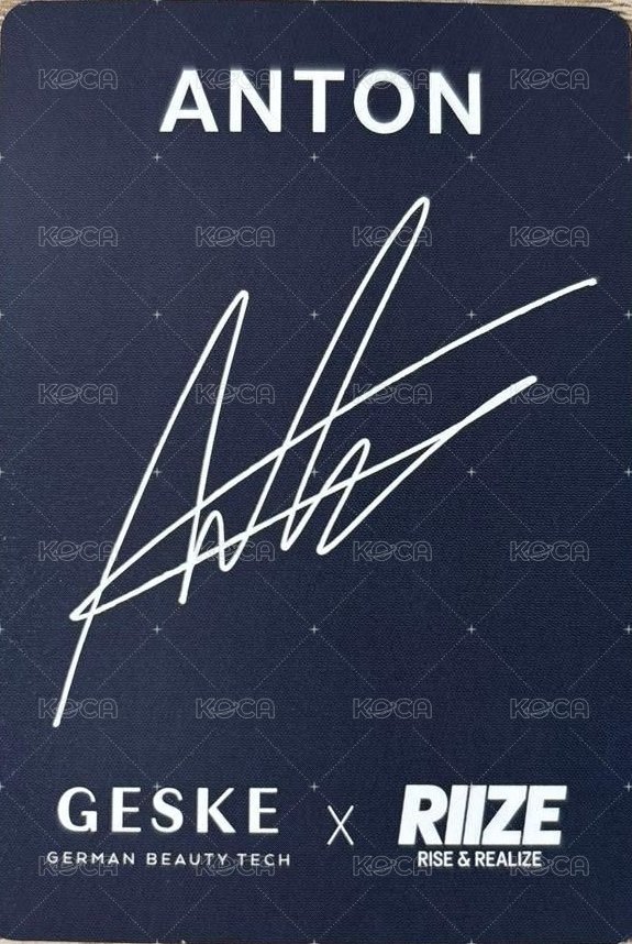 GESKE 代言卡  背面