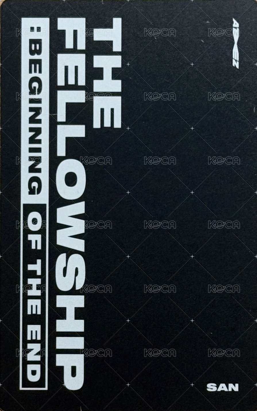 Beginning of the End 演唱會 DVD / CD 卡  背面