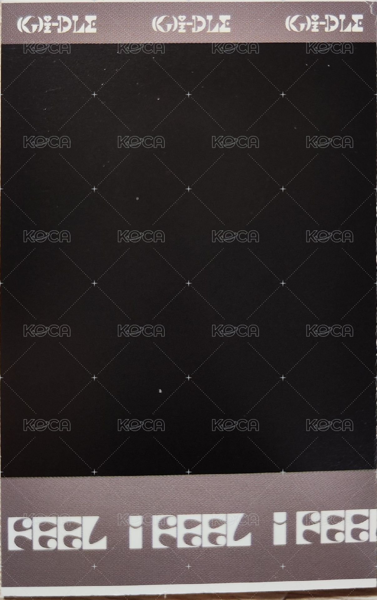 I feel 專輯卡 專輯拍立得 背面