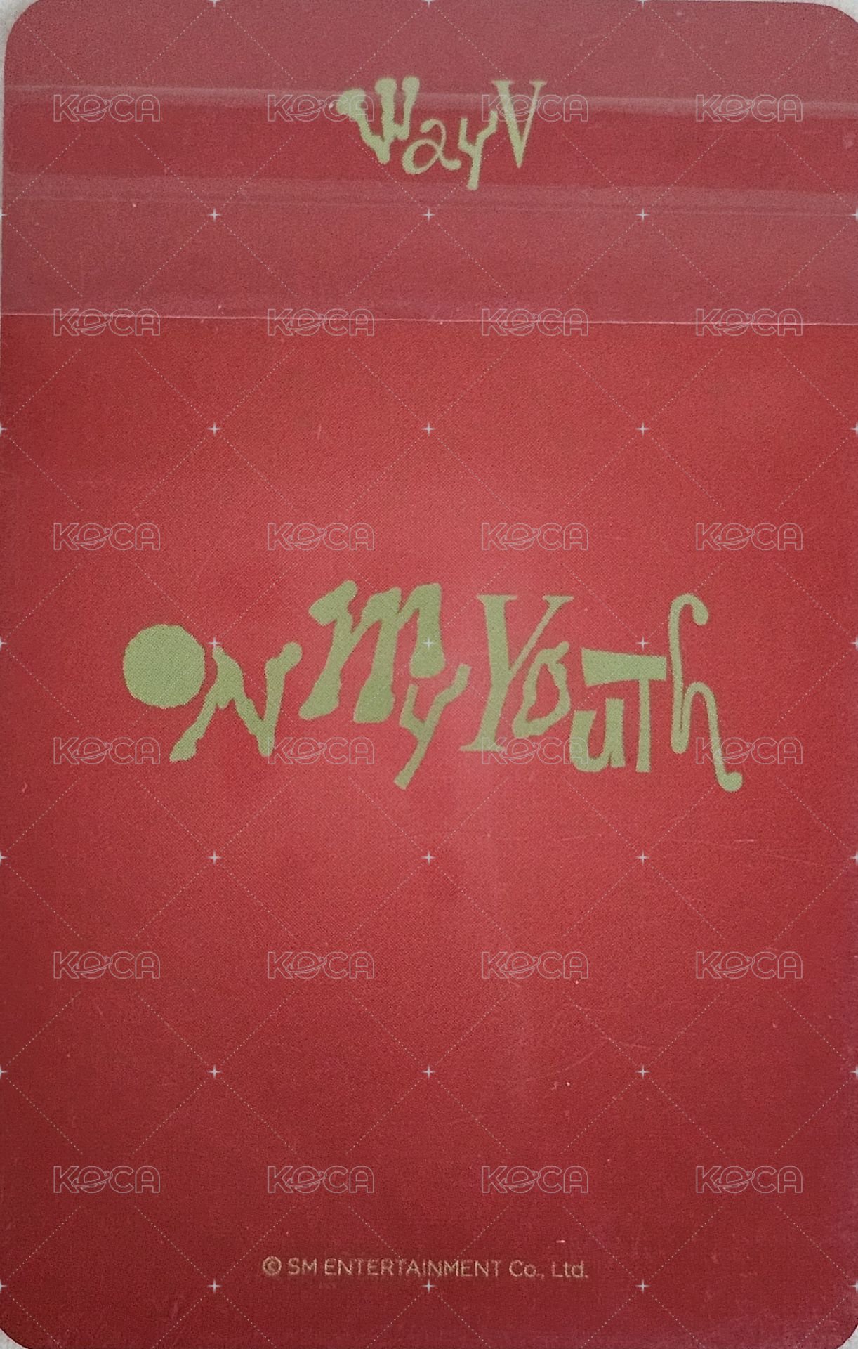 On My Youth 遺憾效應 wm 簽售卡 OMY 簽售特典 背面