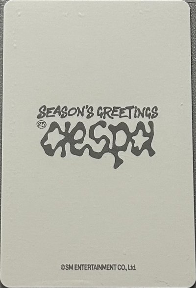 aespa 25年曆固配卡ver.B 寧