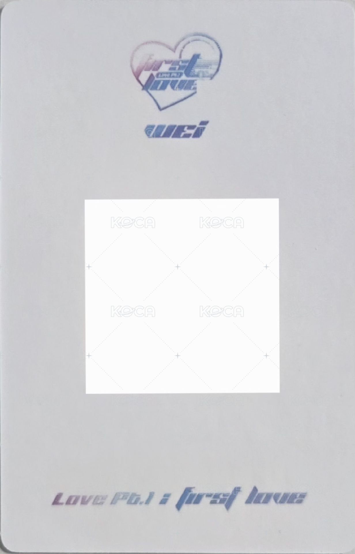 迷你四輯 yzy 2.0 簽售卡 語音卡 背面