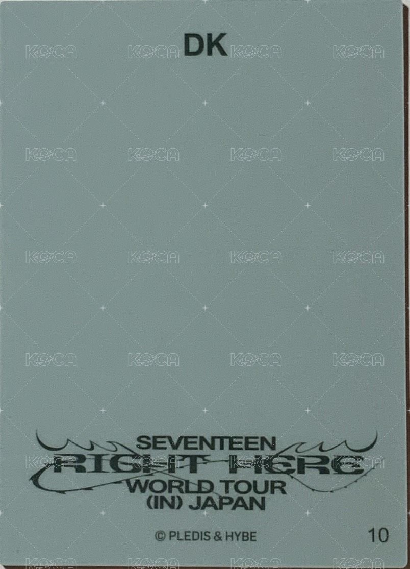 RIGHT HERE 隨機卡  背面