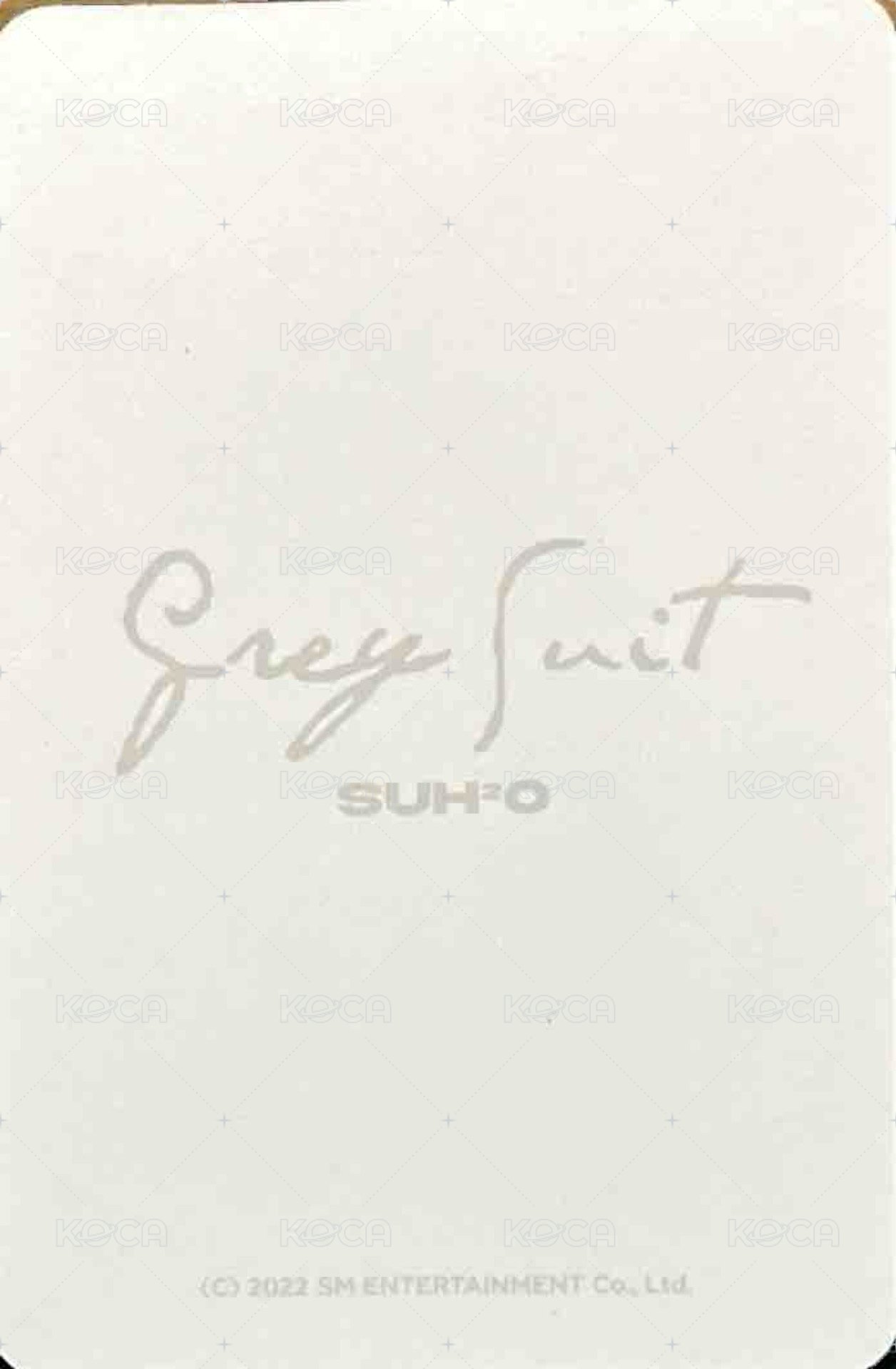 Grey Suit 周邊卡 閃卡 背面