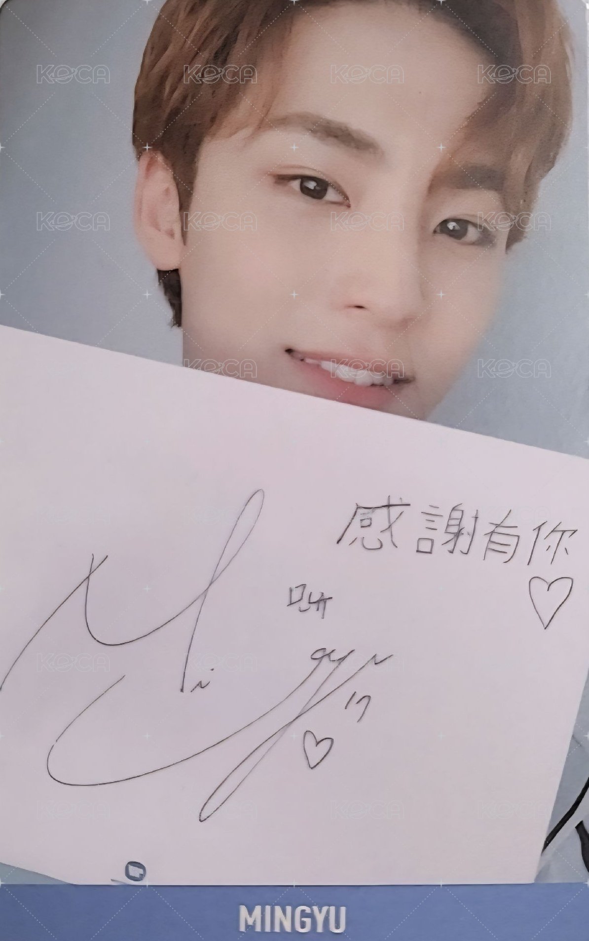 YMMD 華納 台灣限定盤 特典卡 手寫中文問候卡 正面