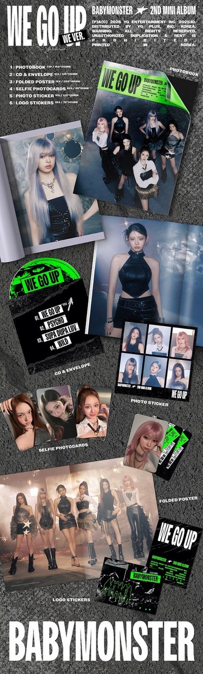 現貨BABYMONSTER｜WE GO UP｜WE ver./Go ver./UP ver./POSTCARD ver.