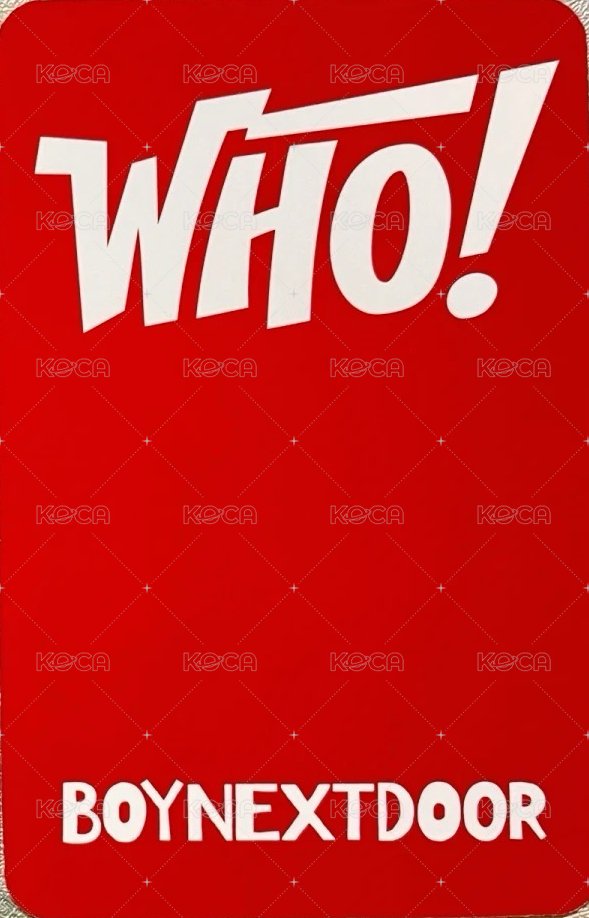 WHO! 楠藝 幸運卡 6 背面