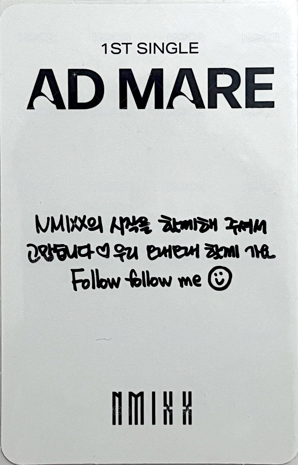 AD MARE 專輯卡 限量專盲盒 專卡嫄 背面