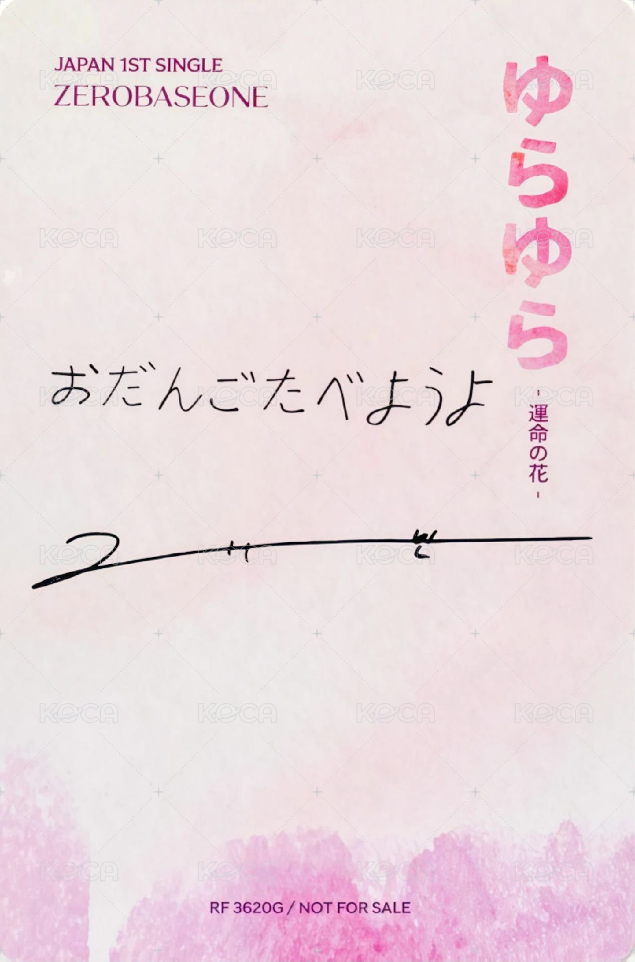 日專 專輯卡 初回B ver. 背面