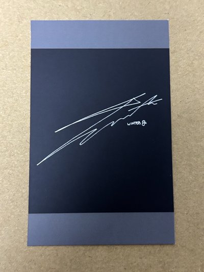 （瑕）aespa Winter 冬冬 Whiplash 滿額卡 上海快閃299滿額冬