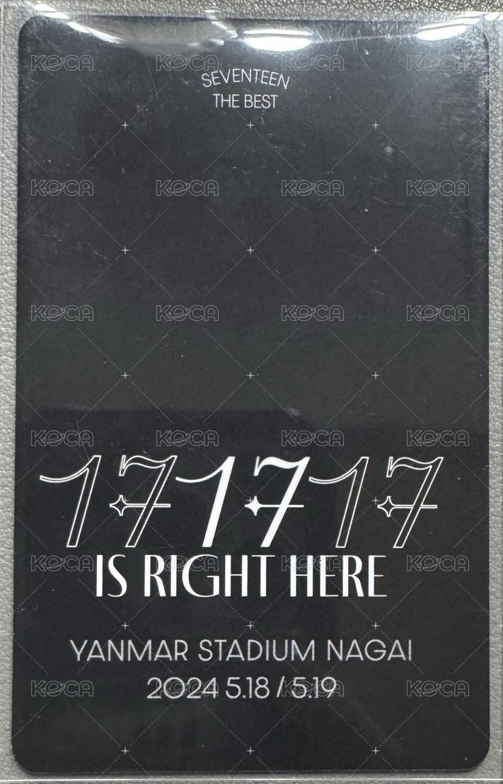 精選專 日咖 大阪 入場卡 / 場限卡  背面