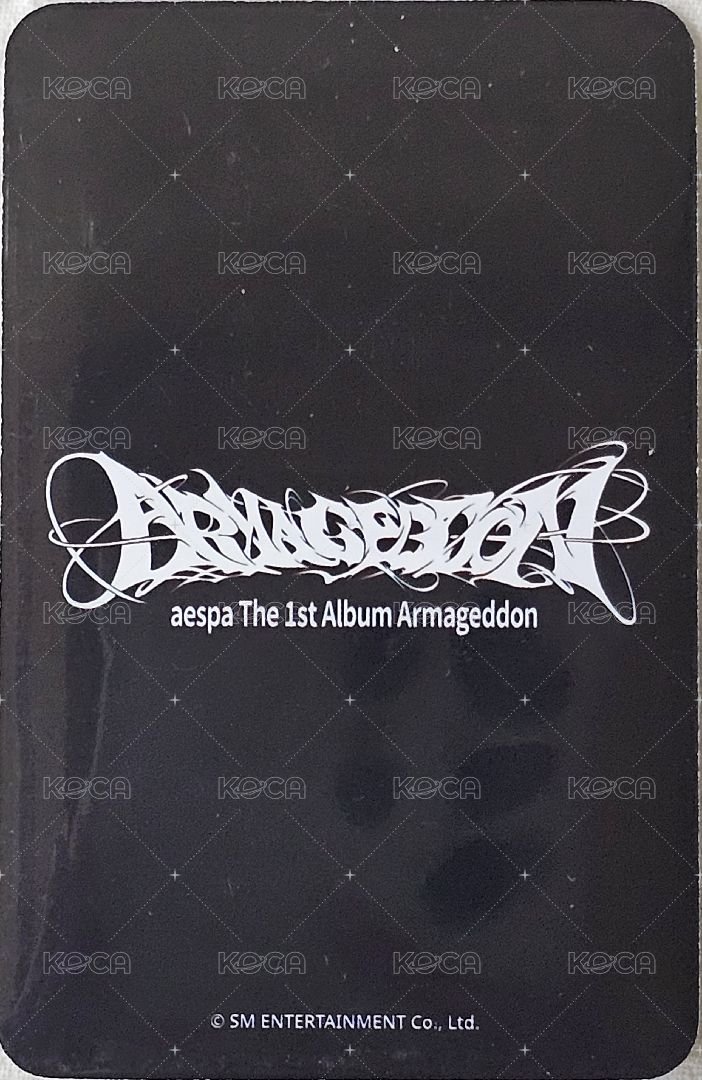 正規一 sw 特典卡 aespa  - 特典 背面