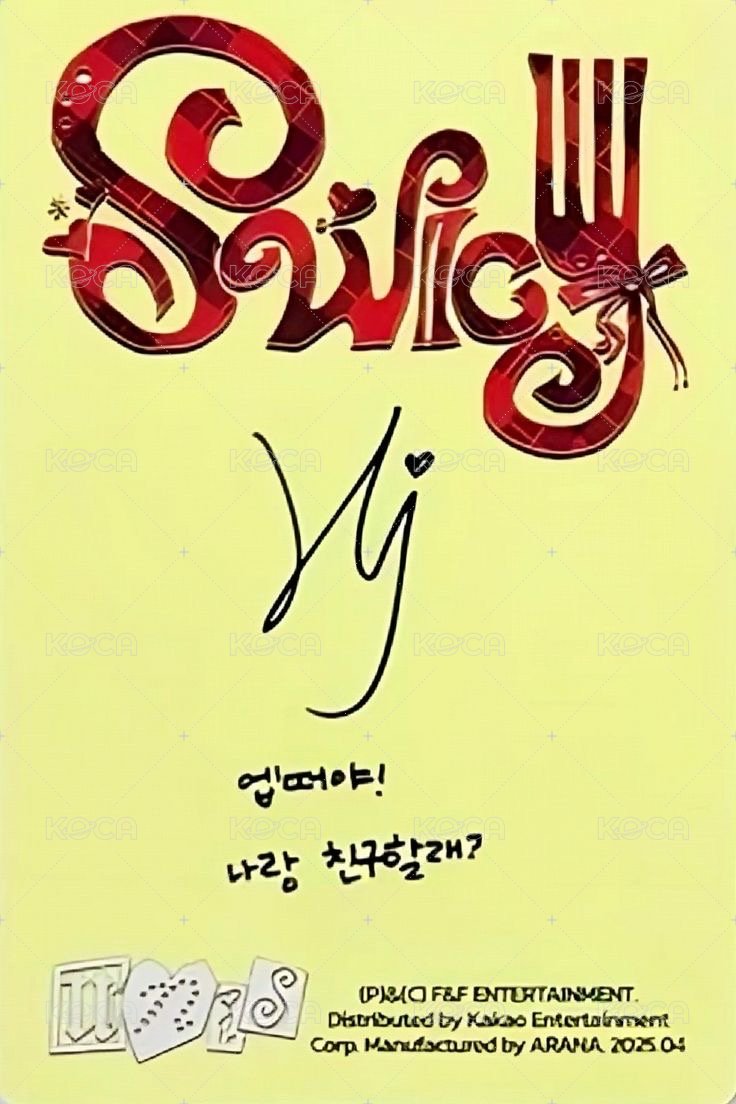 SWICY 專輯卡 ver.Archive 背面