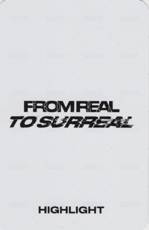 From Real to Surreal mk 幸運卡  背面