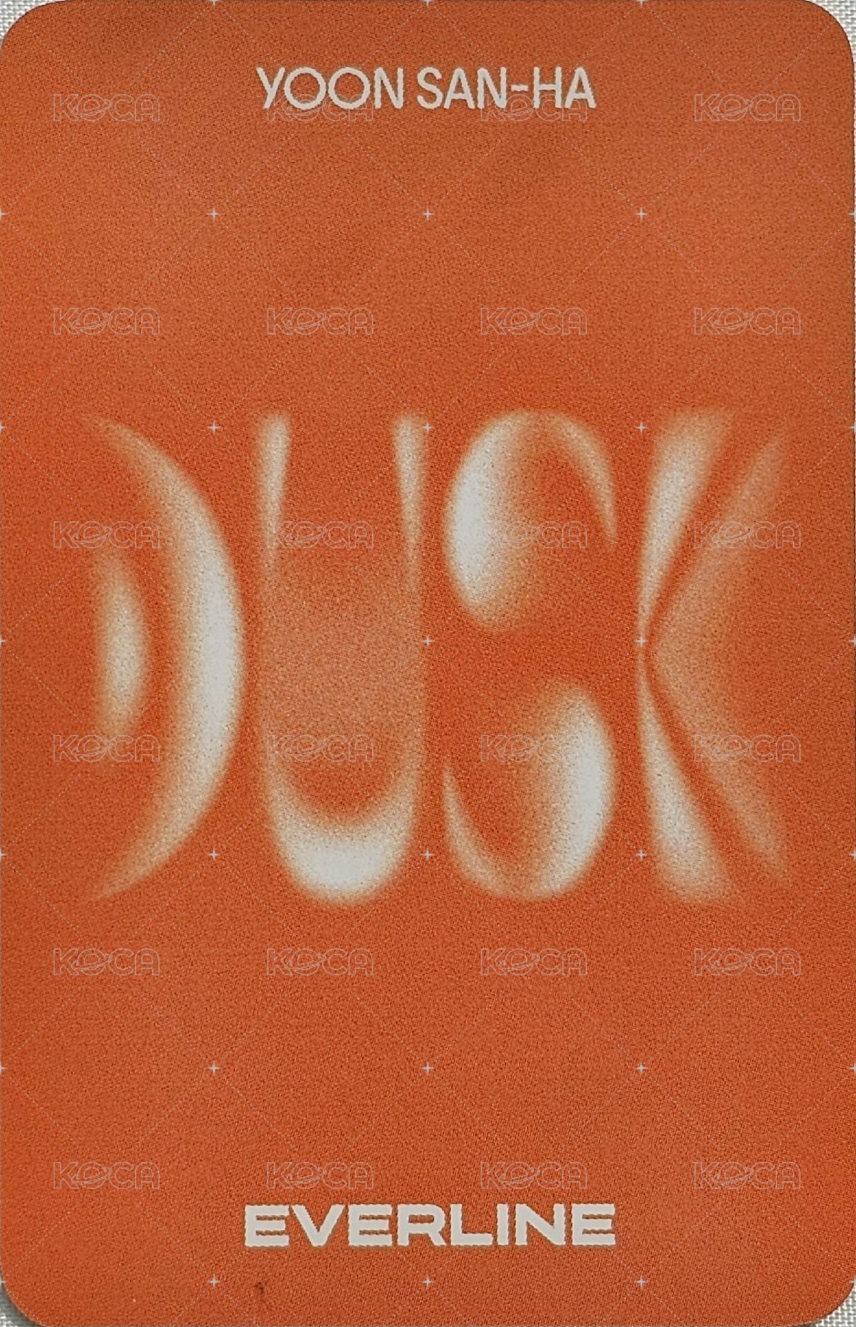 DUSK el photo 1.0 簽售卡  背面