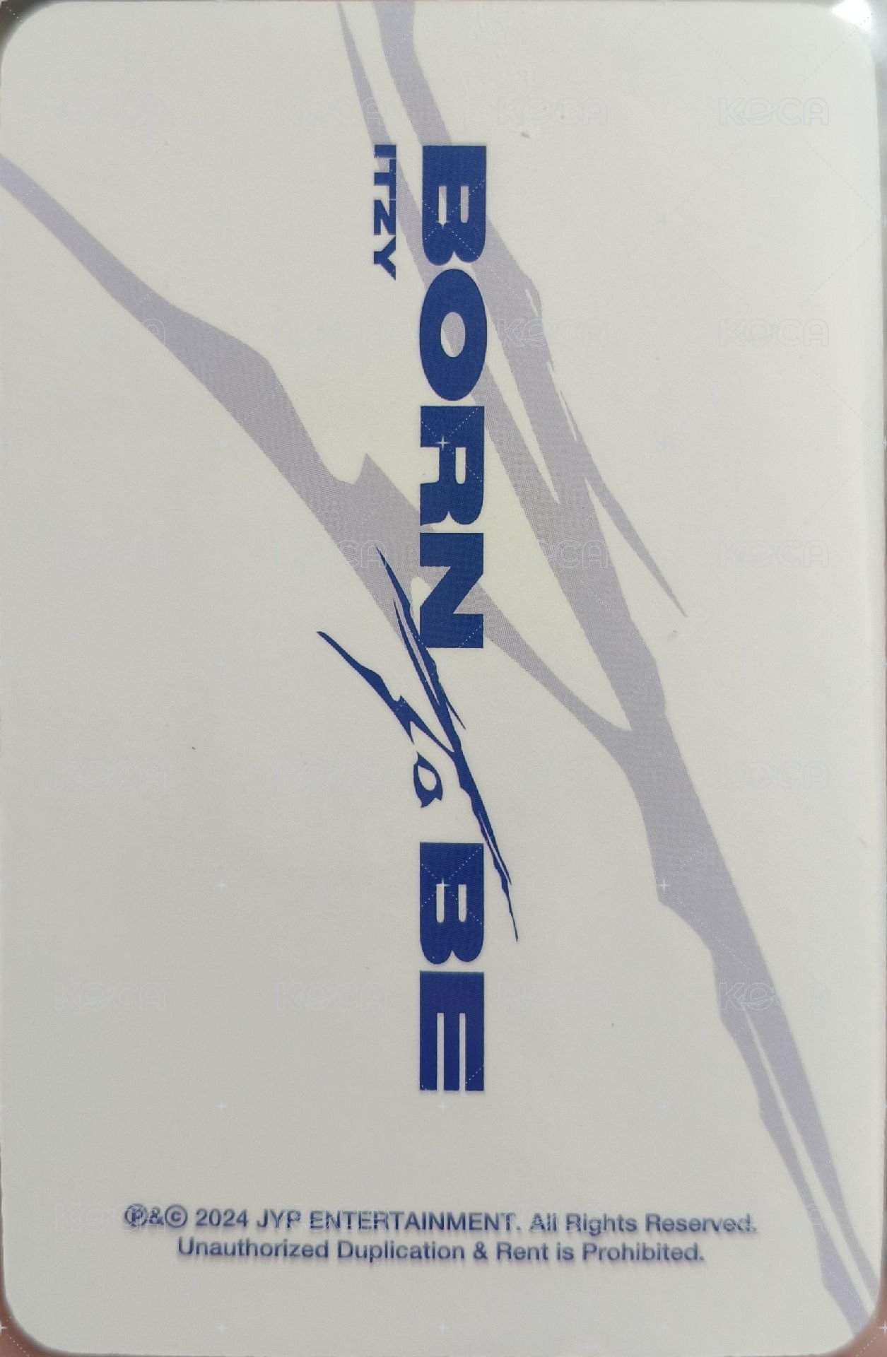 BORN TO BE sw 1.0 簽售卡  背面