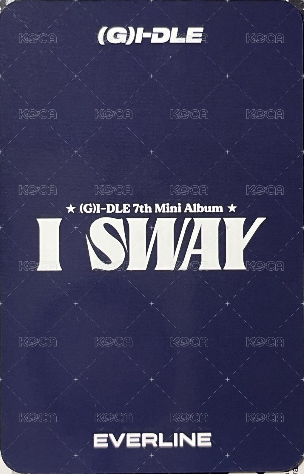 I SWAY el 線下 簽售卡  背面