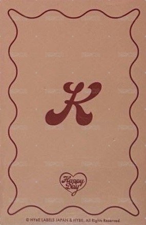 Happy Day  周邊卡 2024~2025 裝飾小卡 背面