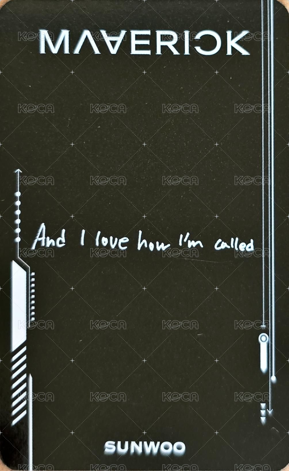 Maverick 專輯卡  背面