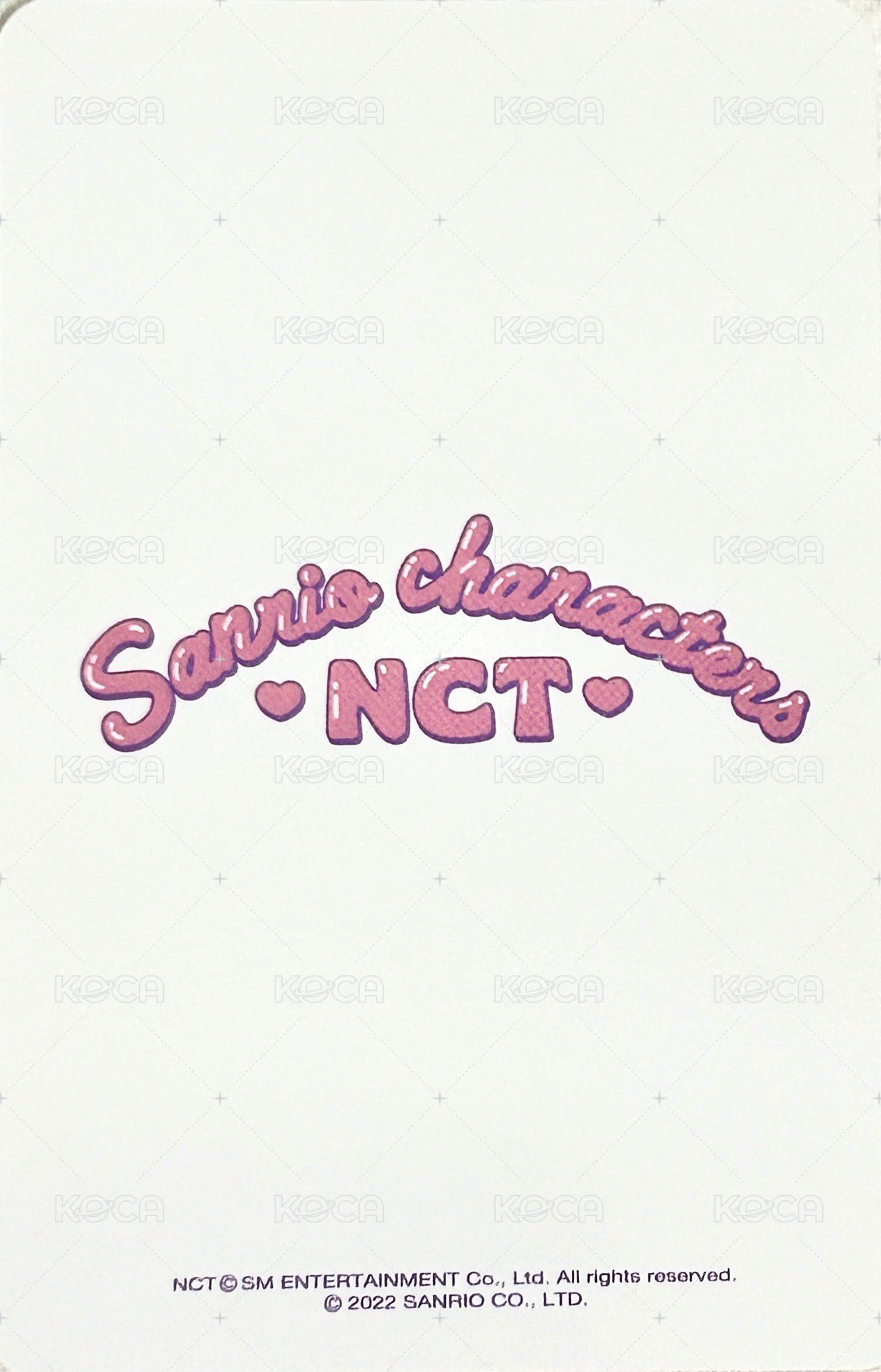 三麗鷗 B 隨機卡  背面