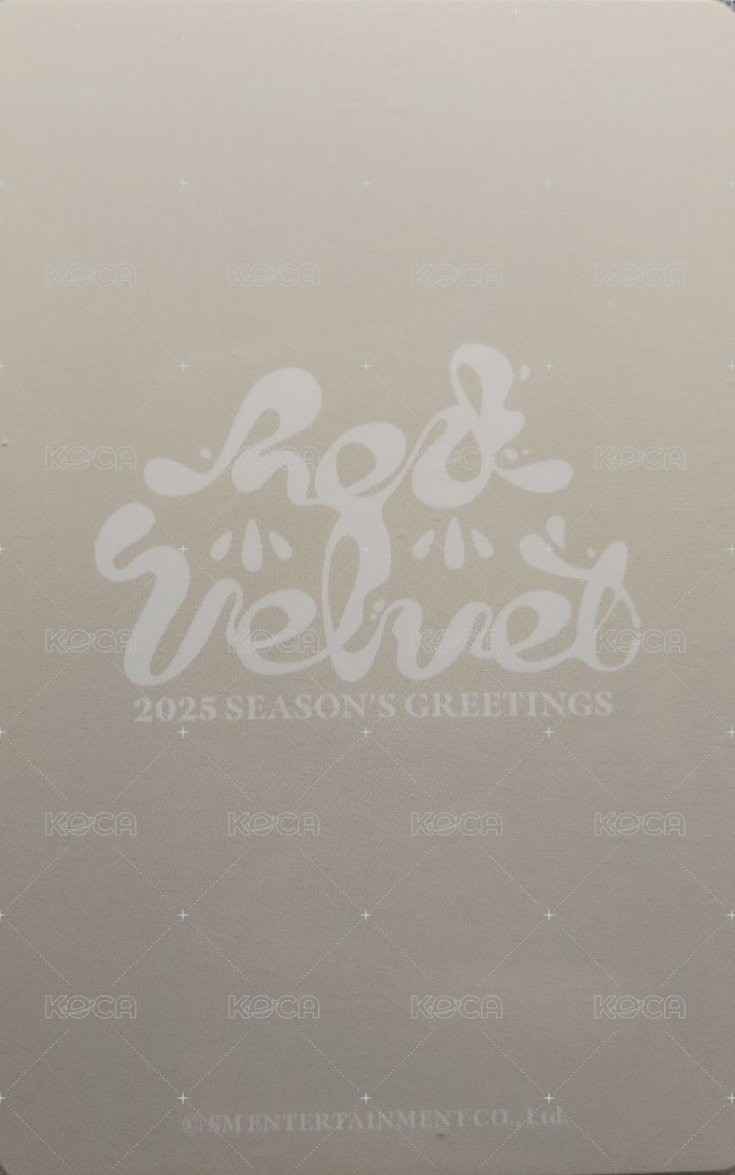 2025年曆 後續 隨機卡 B ver. 背面