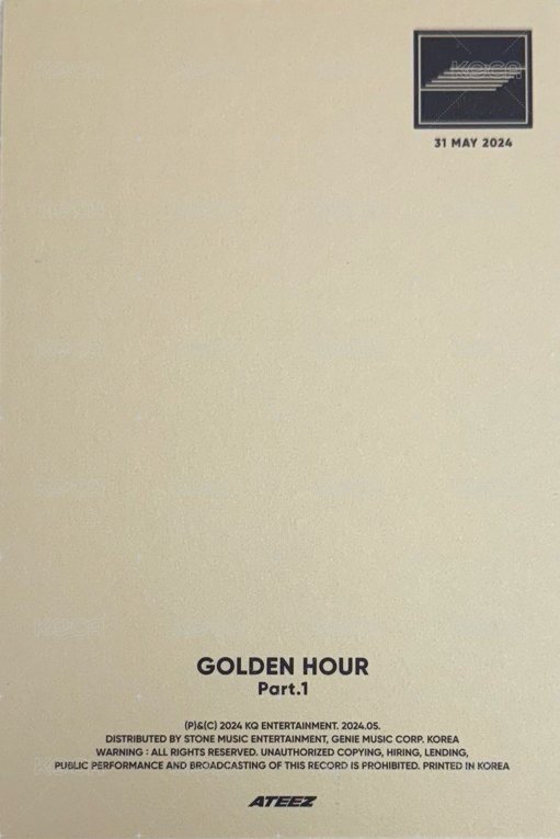 GH1 明信片 Golden Hour ver. 背面
