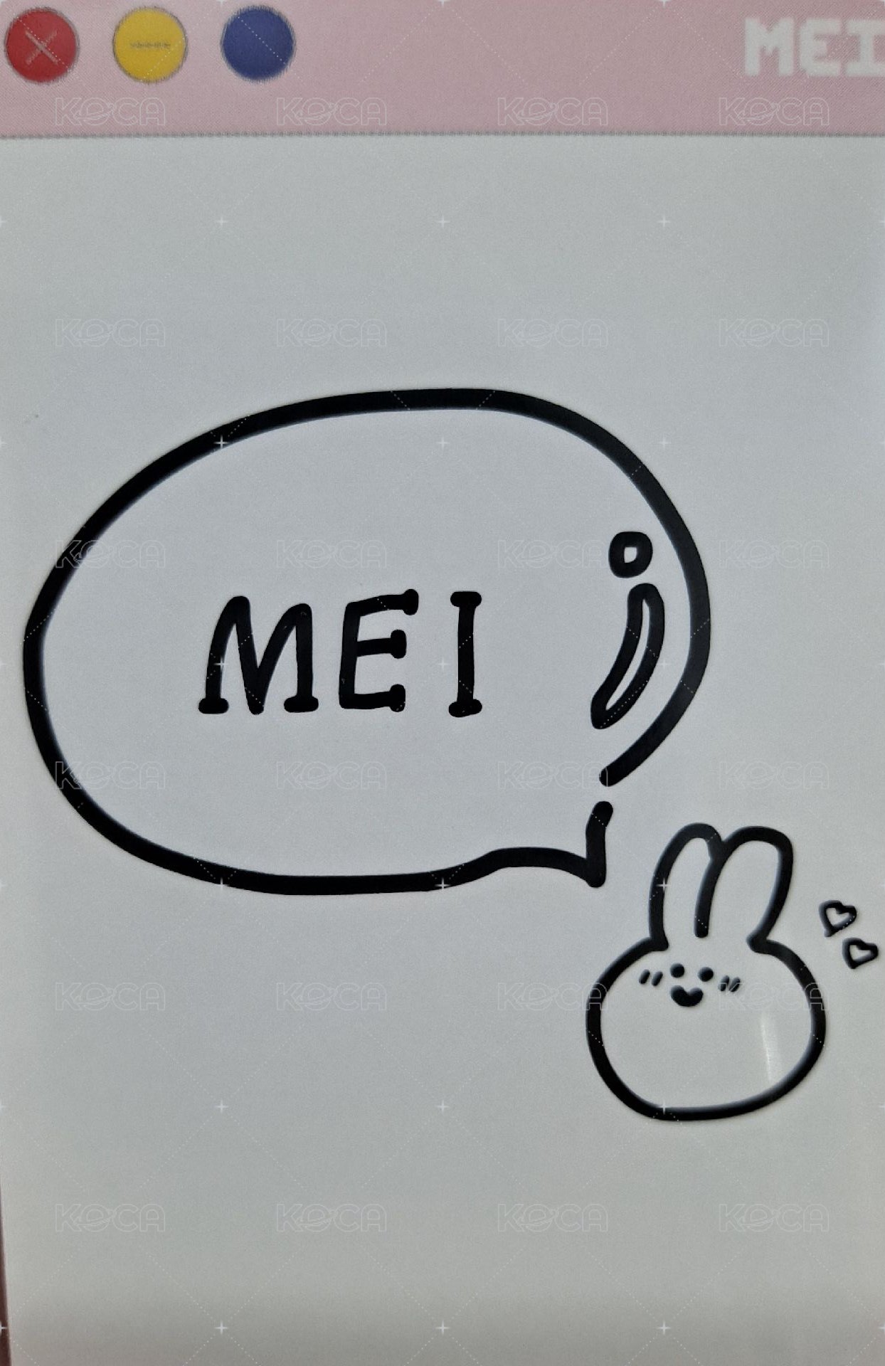 iLy 專輯卡 電子專專卡 背面