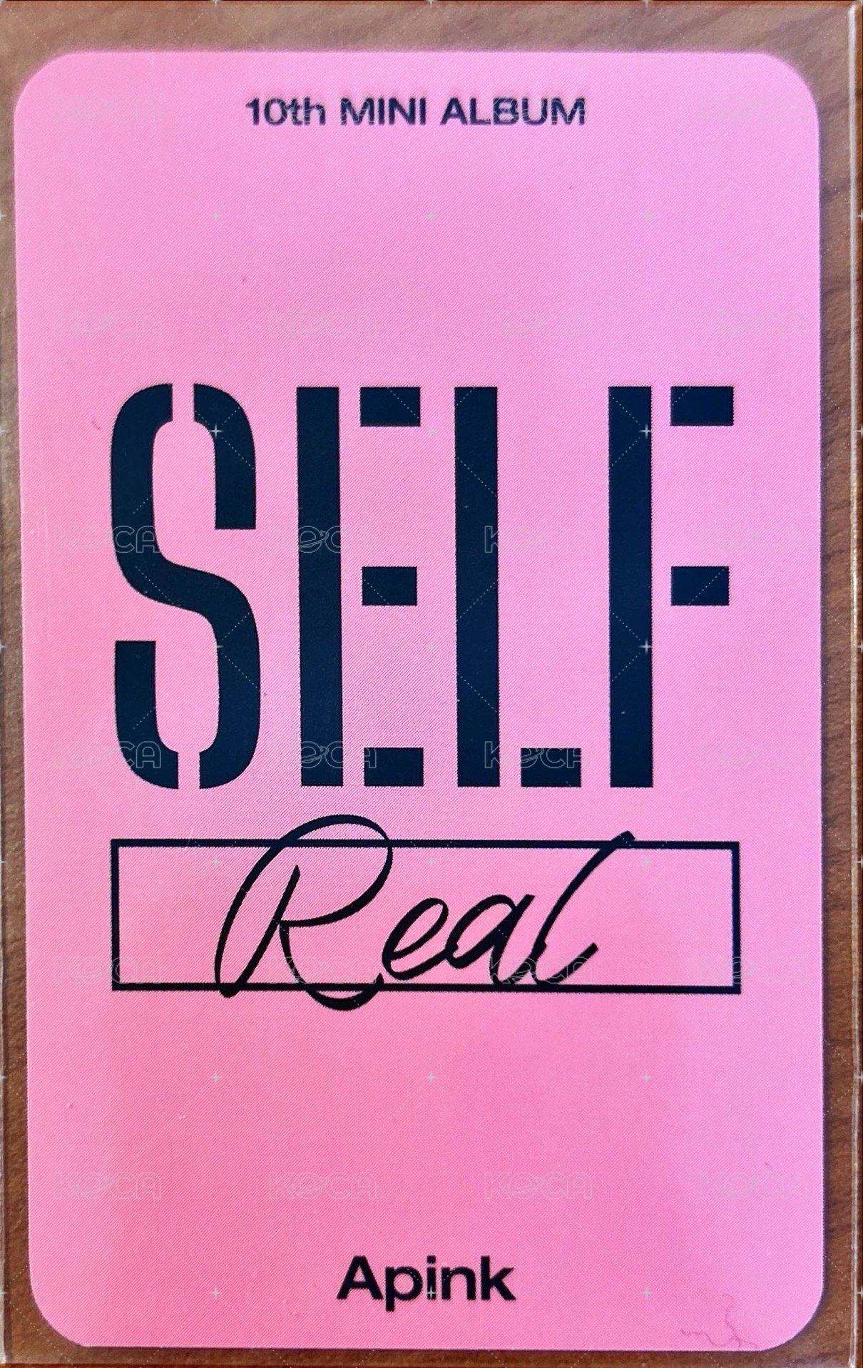 10th MINI ALBUM “SELF” 專輯卡  背面