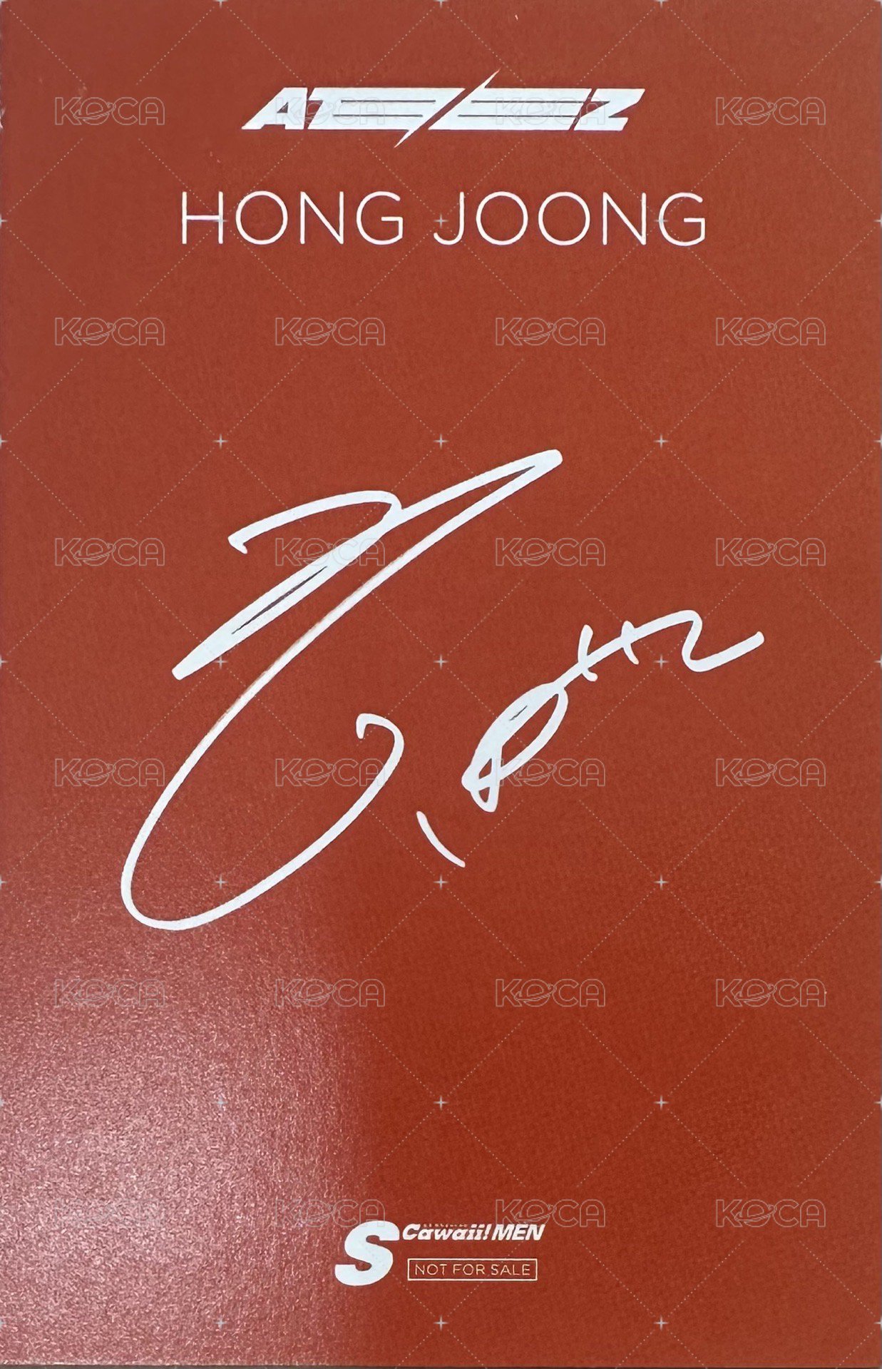 S Cawaii RED 雜誌卡 A 背面