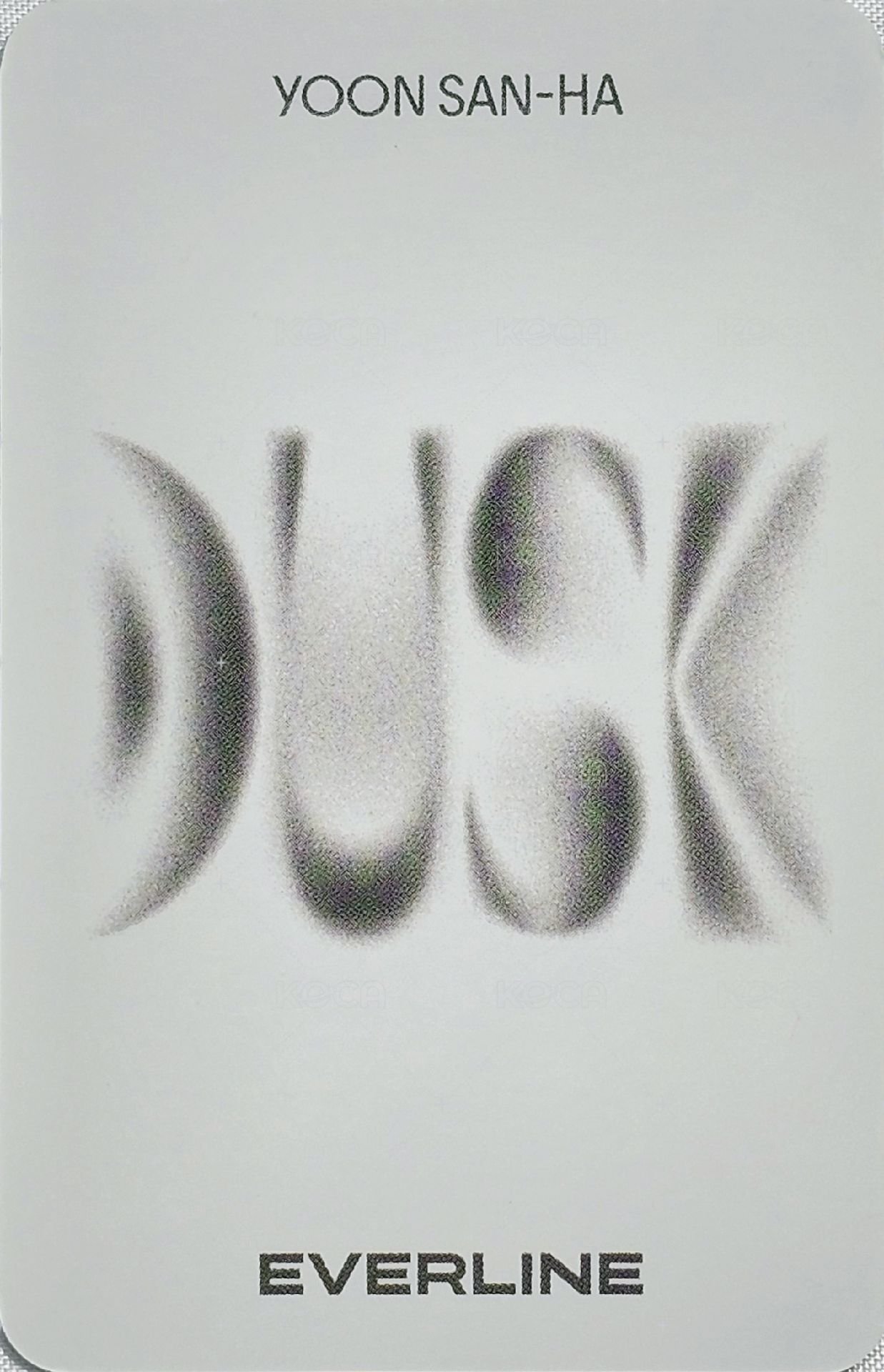 DUSK el vc 4.0 簽售卡  背面