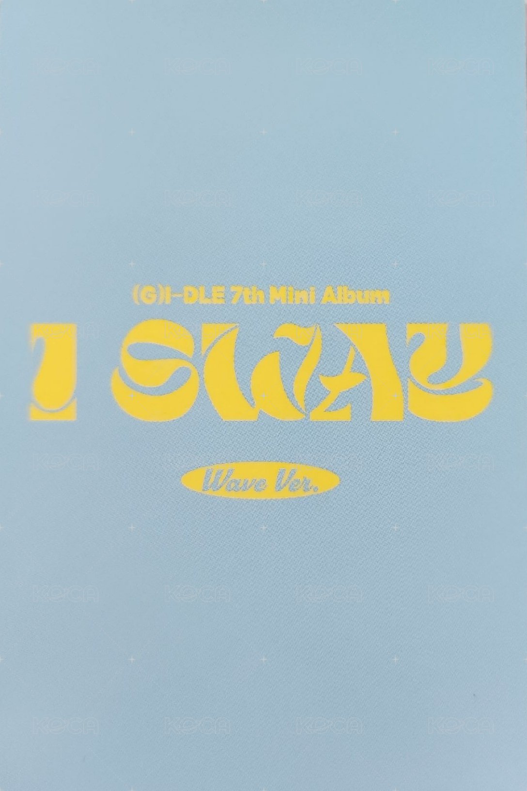 I SWAY 專輯卡 WAVE版 背面