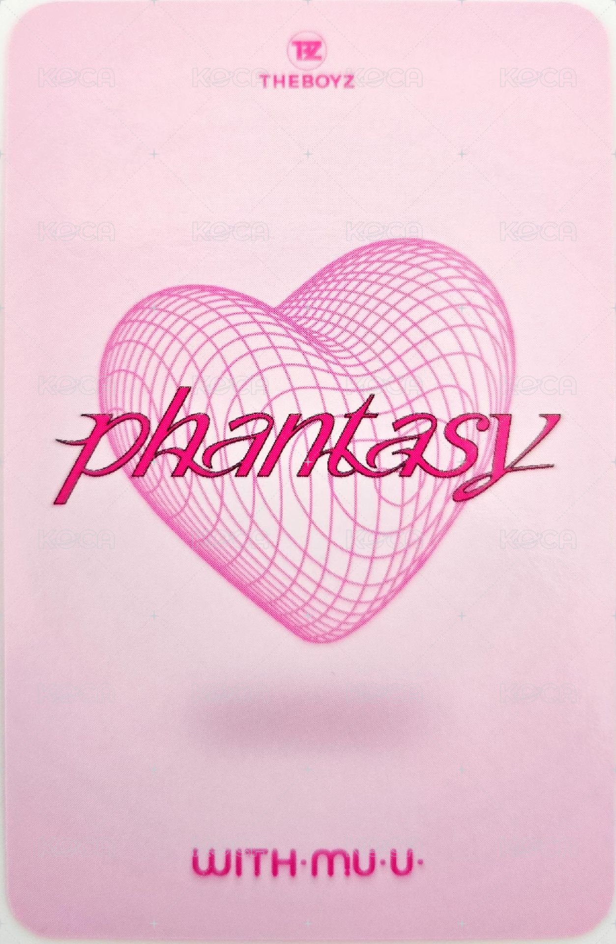 PHANTASY Pt.3 Love Letter wm 2.0 簽售卡 美男in愛心ver. 背面