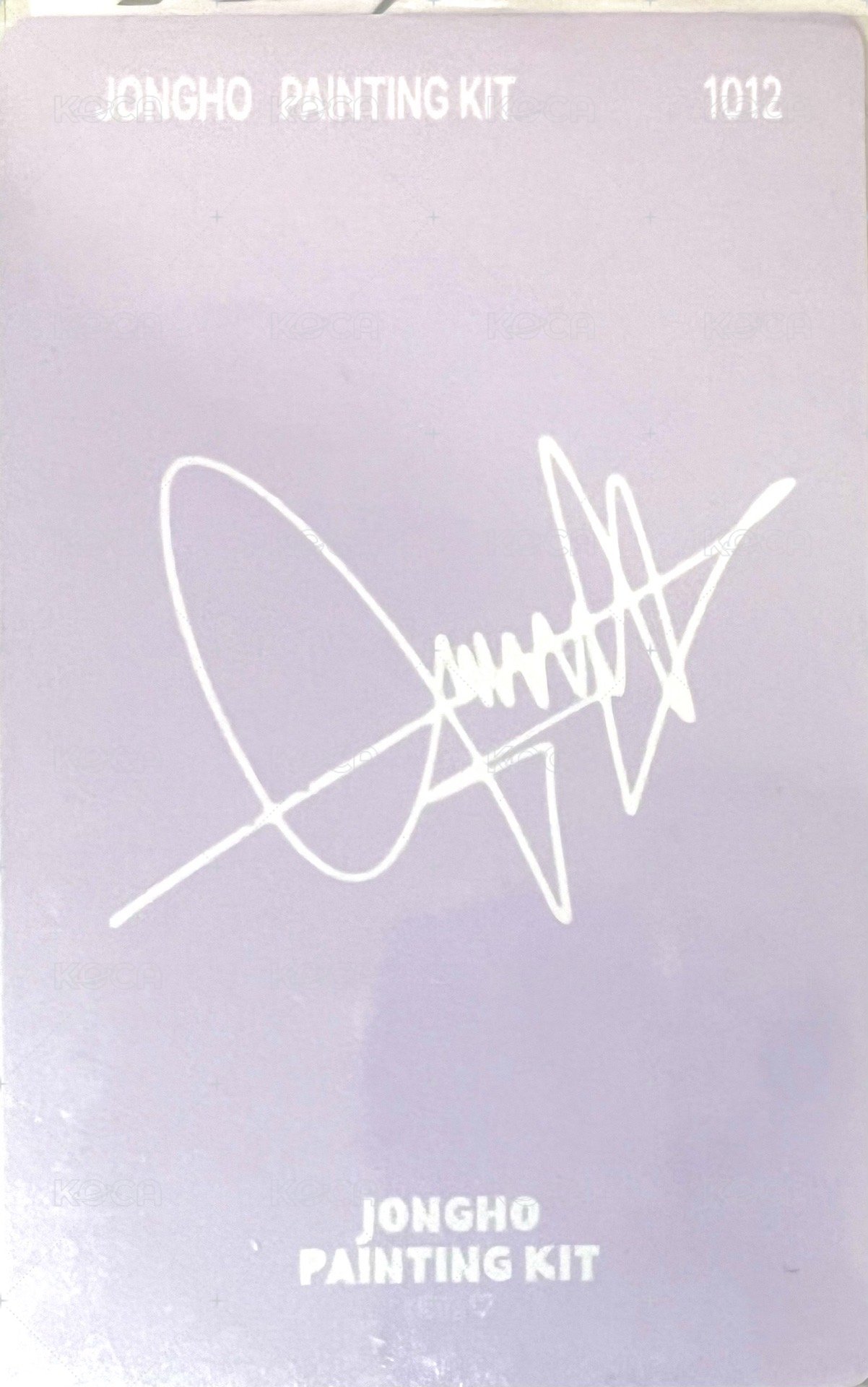 [JONGHO PAINTING KIT] : BY.♡ 周邊卡  背面