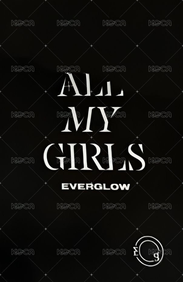 ALL MY GIRLS 專輯卡 DARK VER. 背面