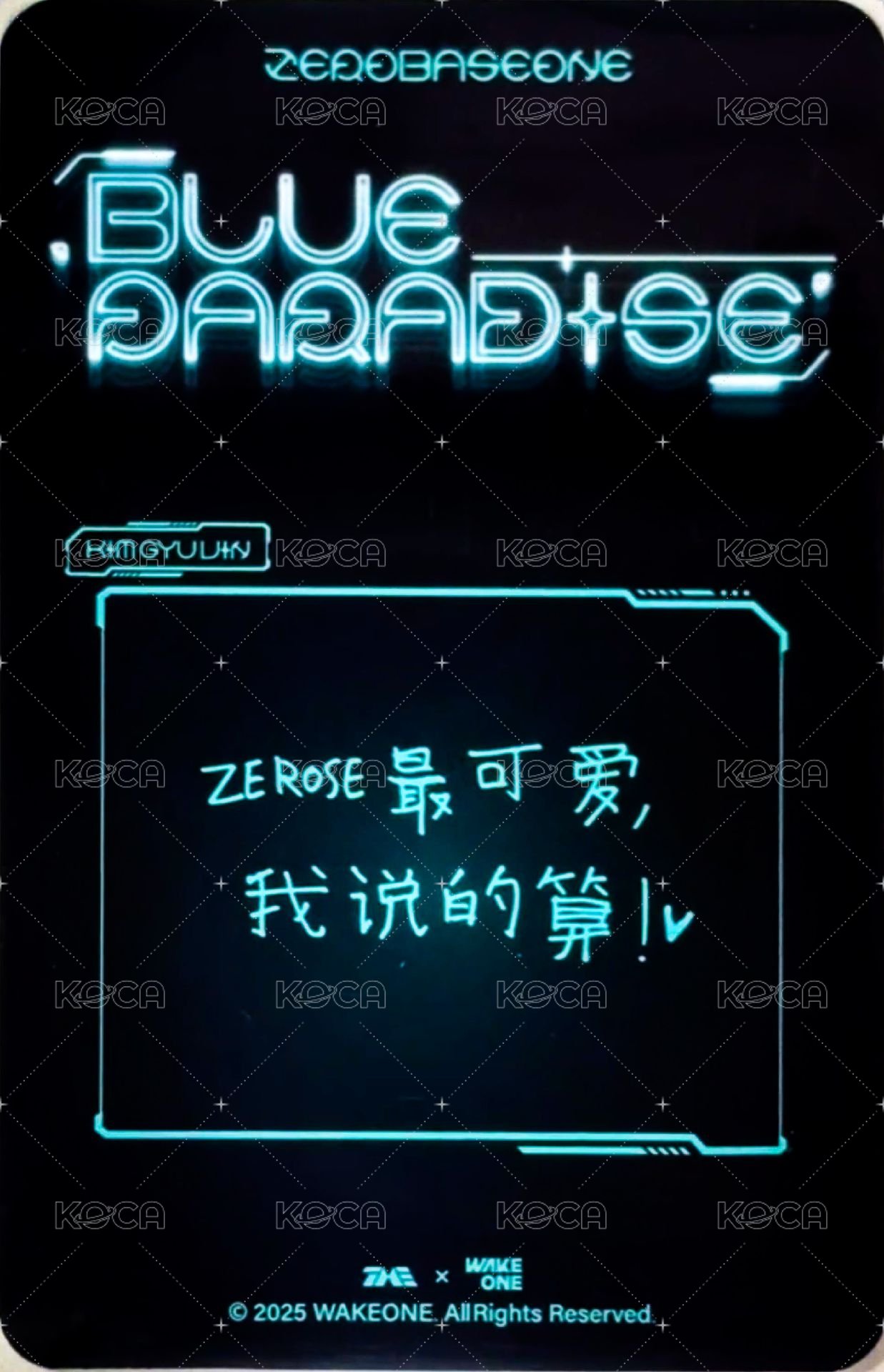 迷五 QQ音樂 星光卡 四星卡 背面