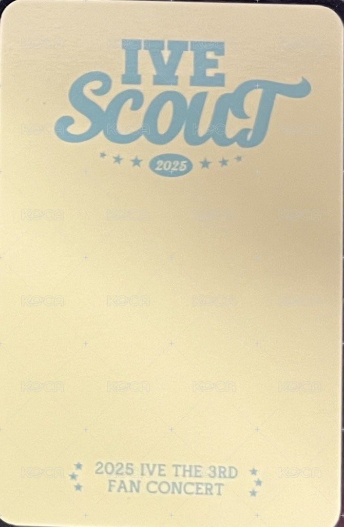 25’ FC IVE SCOUT 周邊卡 2025FC  立牌卡安 背面