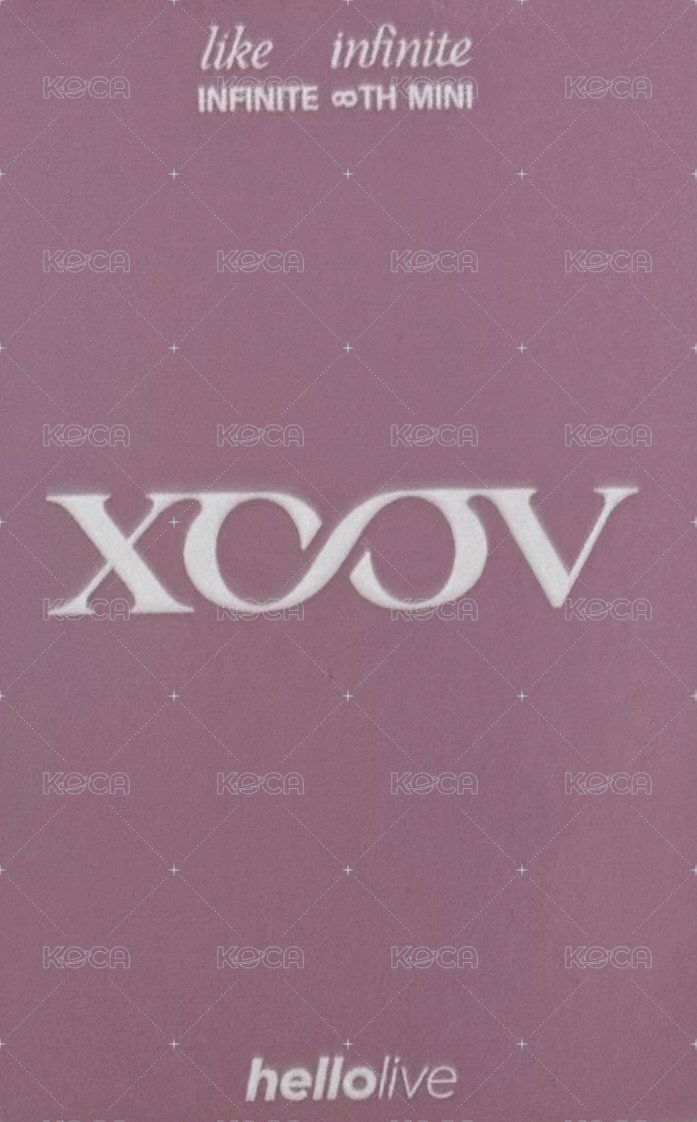 LIKE INFINITE hl 簽售卡  背面