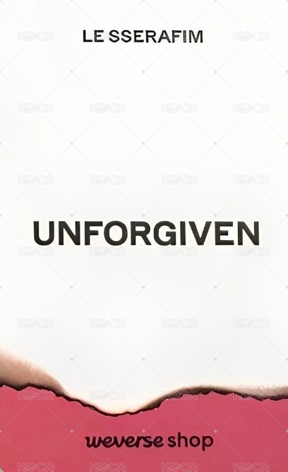 UNFORGIVEN wvs 特典卡 預售 背面