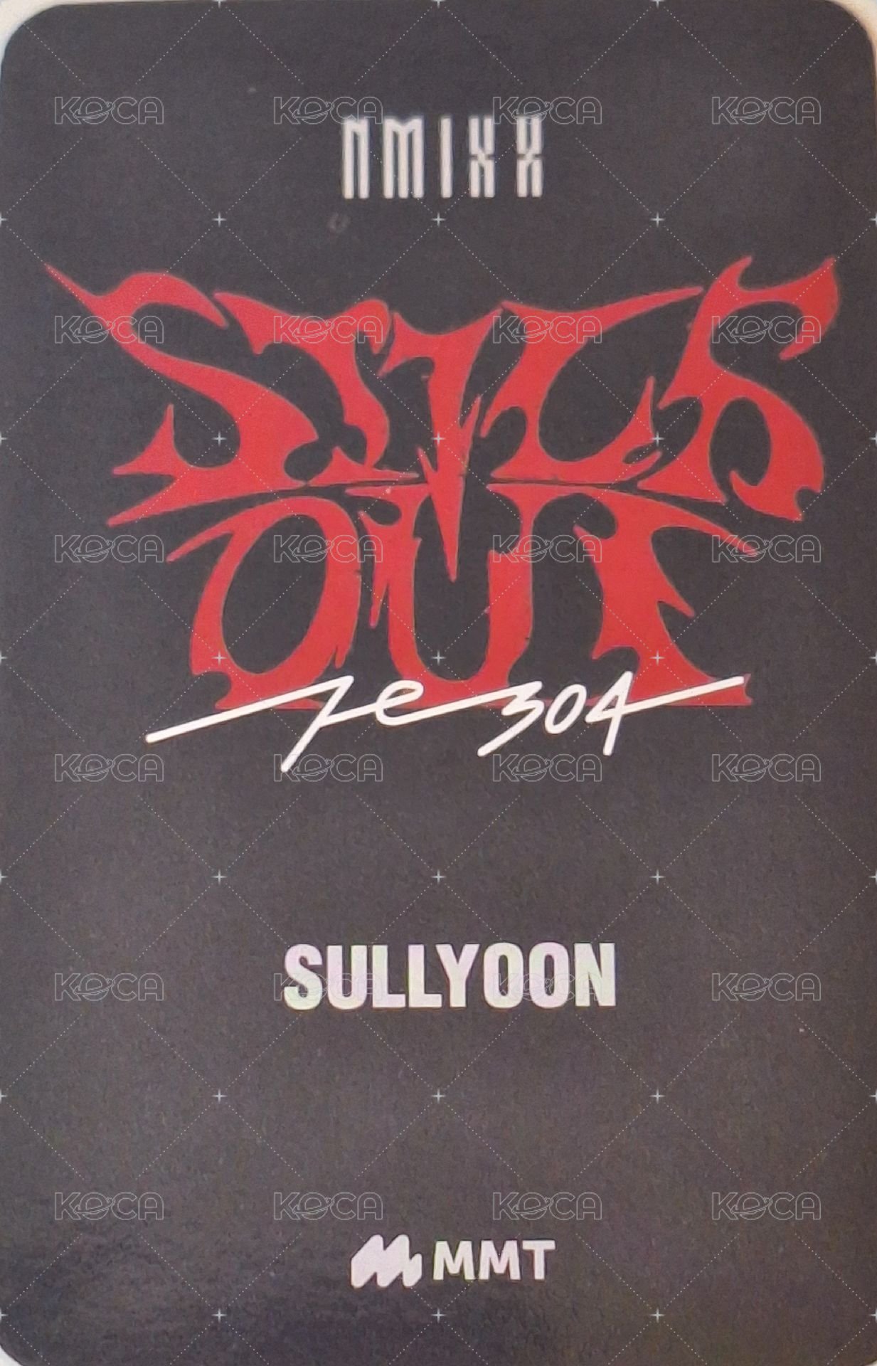 STICK OUT mmt 線上 1.0 簽售卡 真實 背面