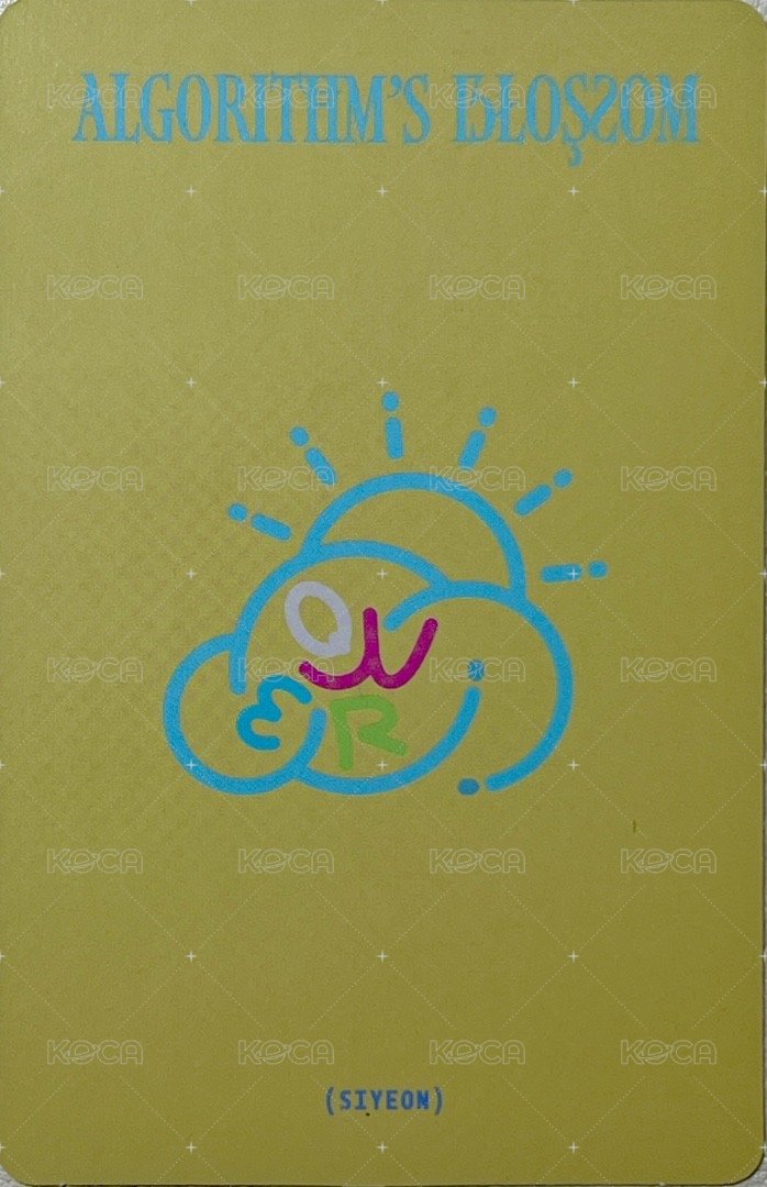 迷二 專輯卡 algorithm ver. A 背面