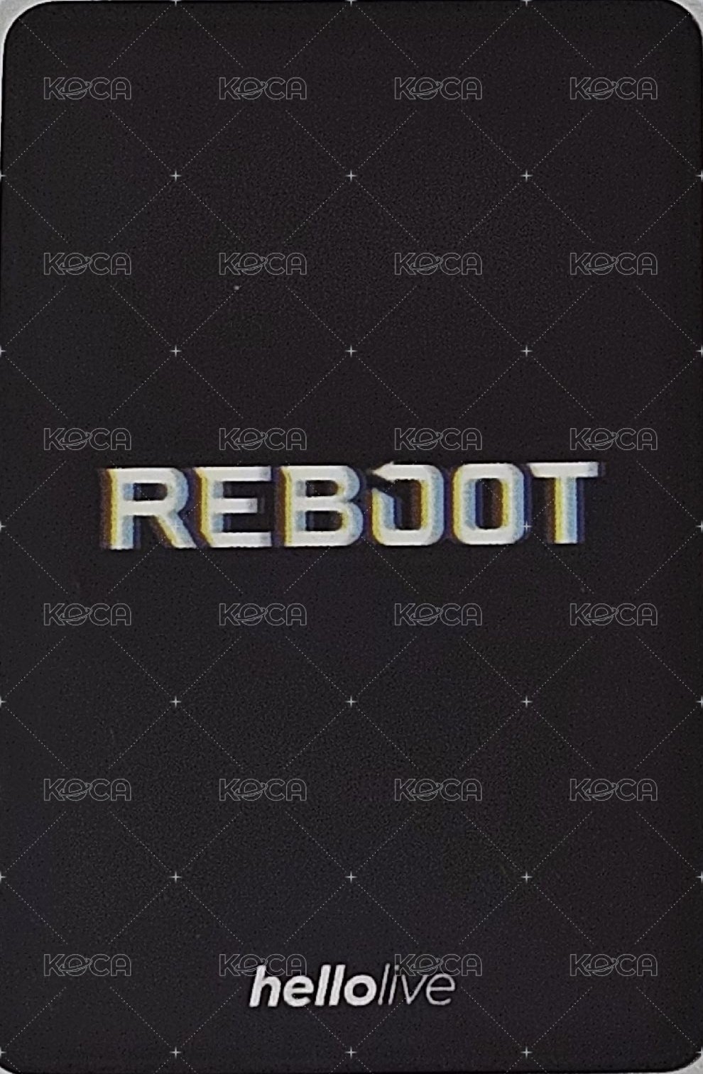 24 REBOOT hl 線上直播卡 直播卡  背面