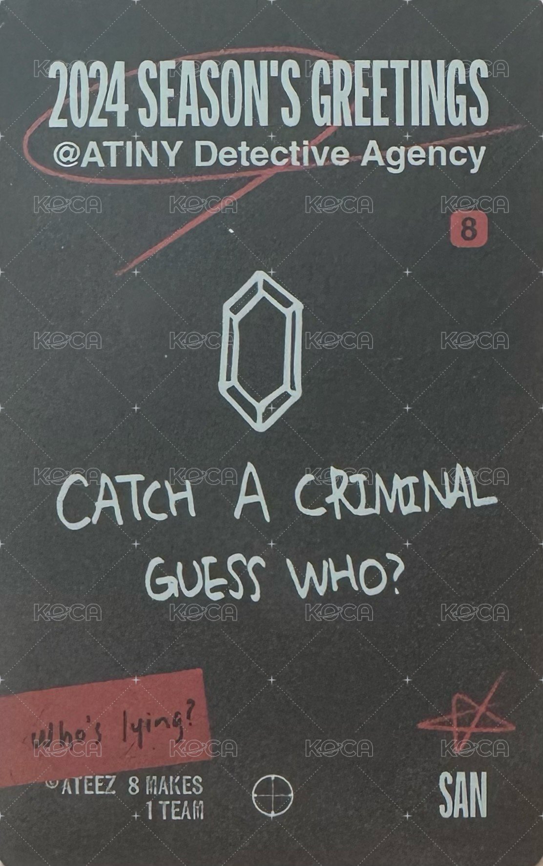 2024年曆 年曆卡  背面