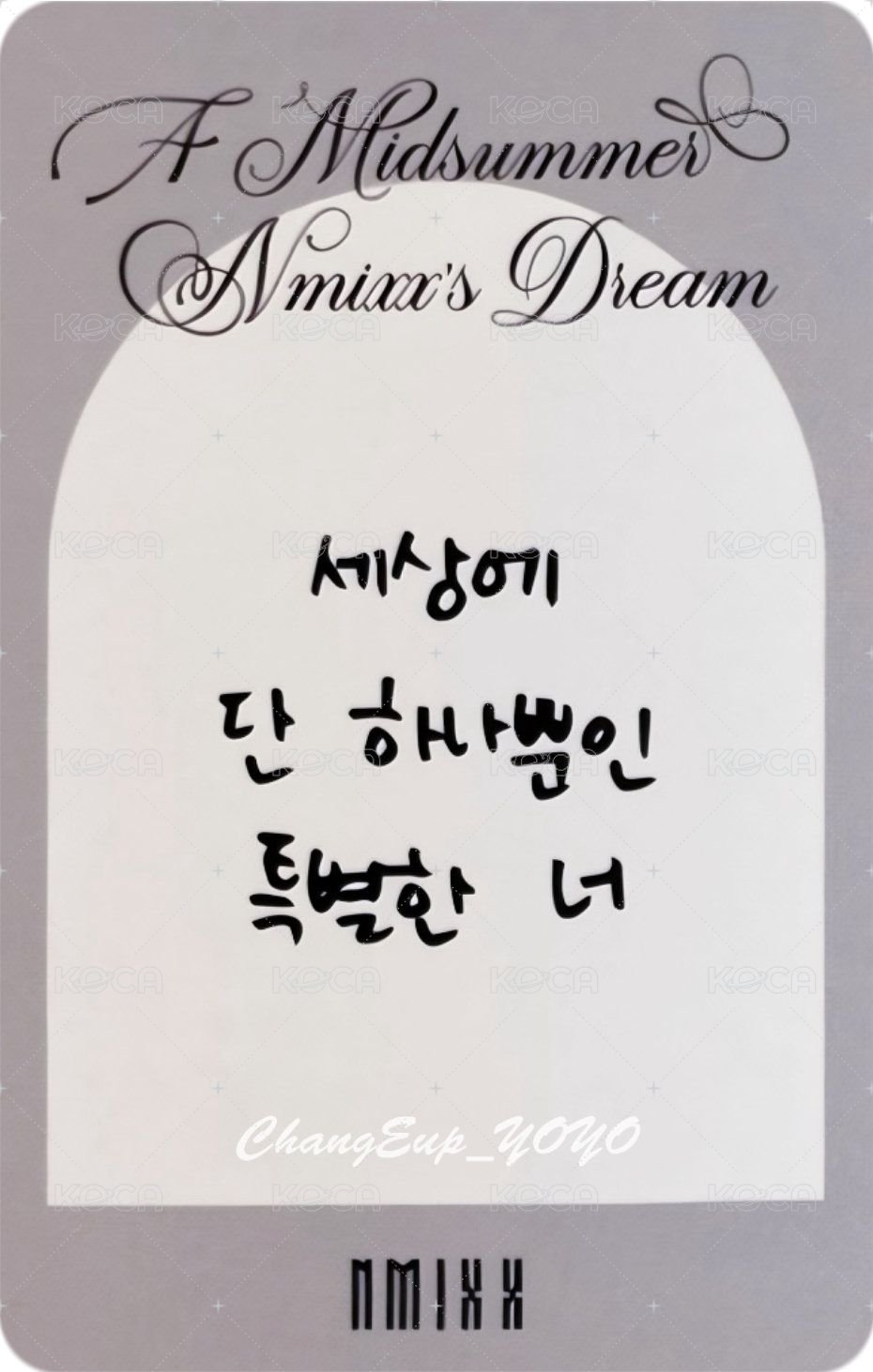 仲夏夜 k4 3.0 幸運卡 粉衣裴 背面