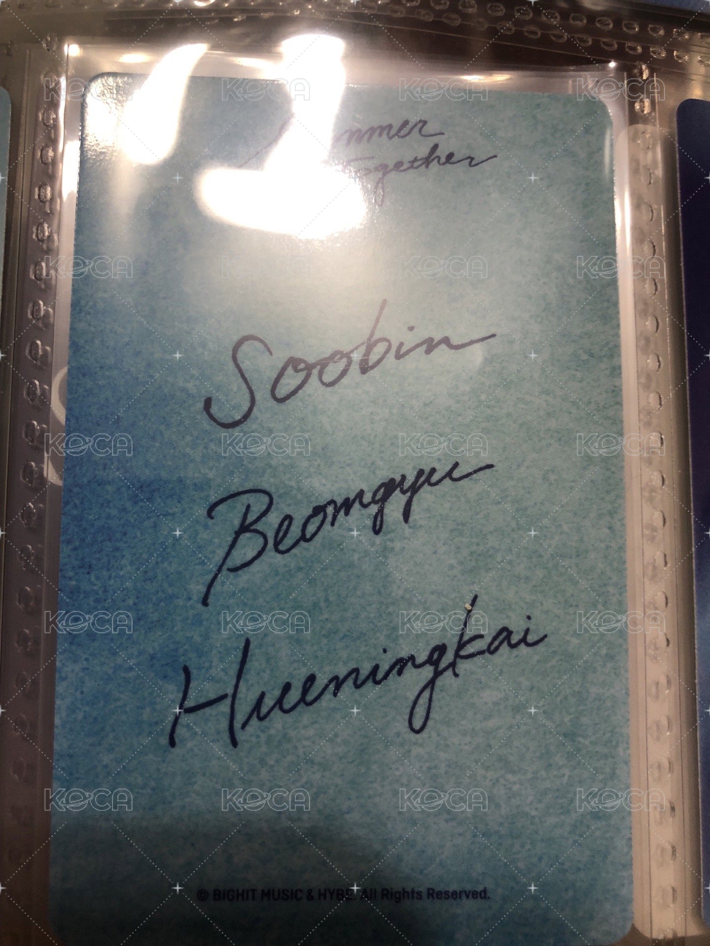 Summer Together 隨機卡  背面